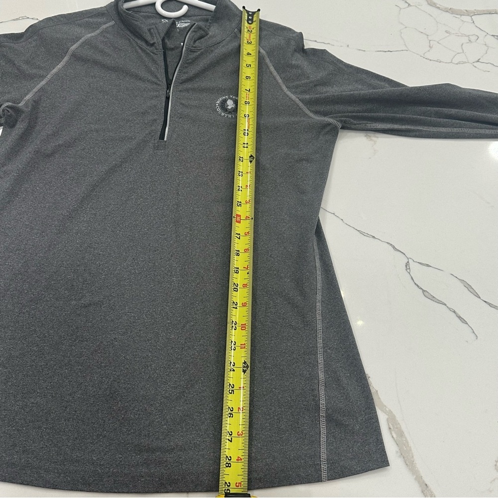 Straight Down Mount Vernon Country Club Quarter Zip Pullover Gray Mens XL - Picture 8 of 8